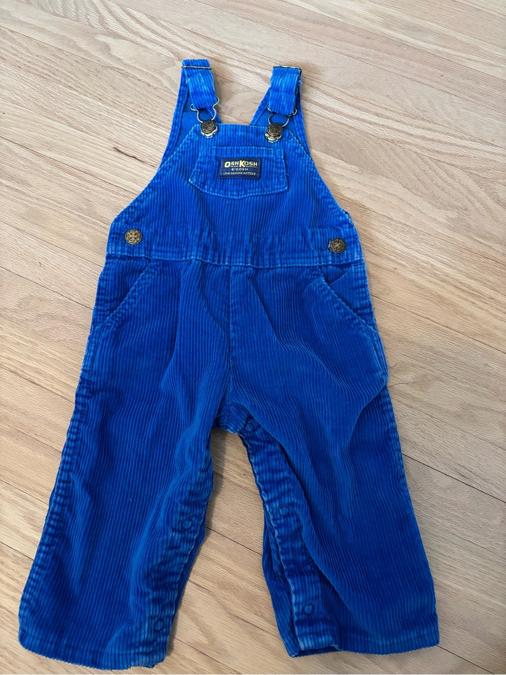 Vintage Osh Kosh B’Gosh Blue Corduroy Overalls 18 months